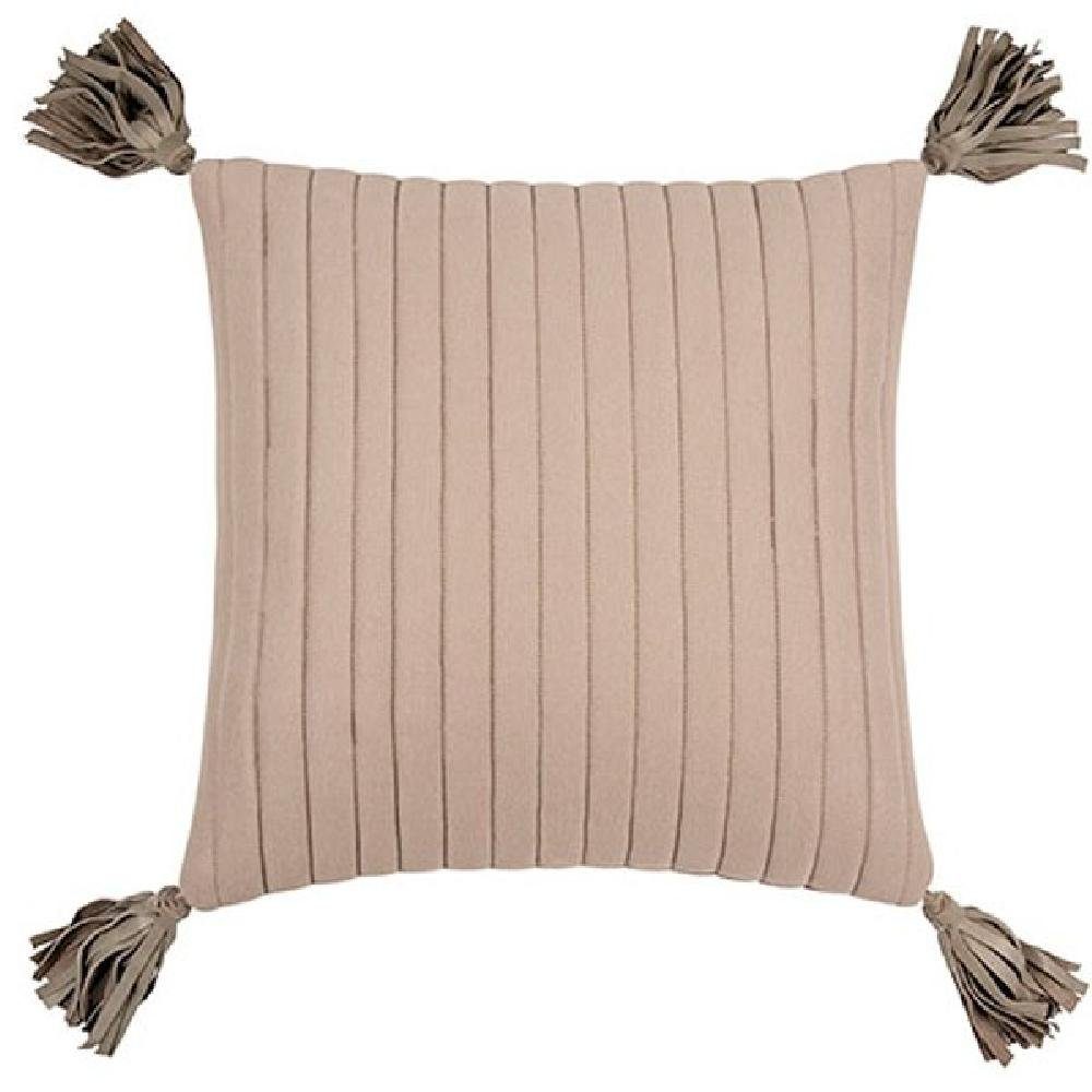 Dekoobjekt Kissenhülle Velour Taupe (40x40cm)