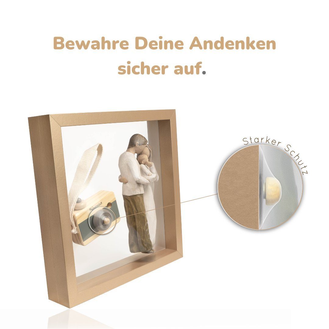 PrimeDecor Bilderrahmen cm, Schweberahmen 3D-Bilderrahmen, 90 Tiefer Bilderrahmen, Schweberahmen Gold x "LEONIE", DECORO 60