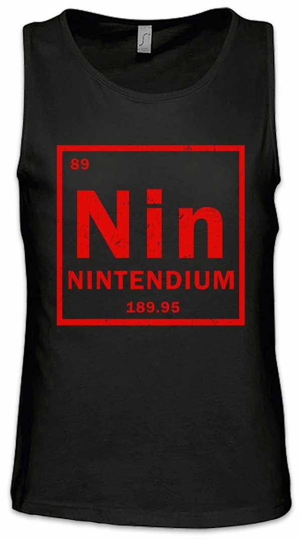 Tanktop Element Nin Ärmelloses T-Shirt Tendium Periodensystem Nintendium