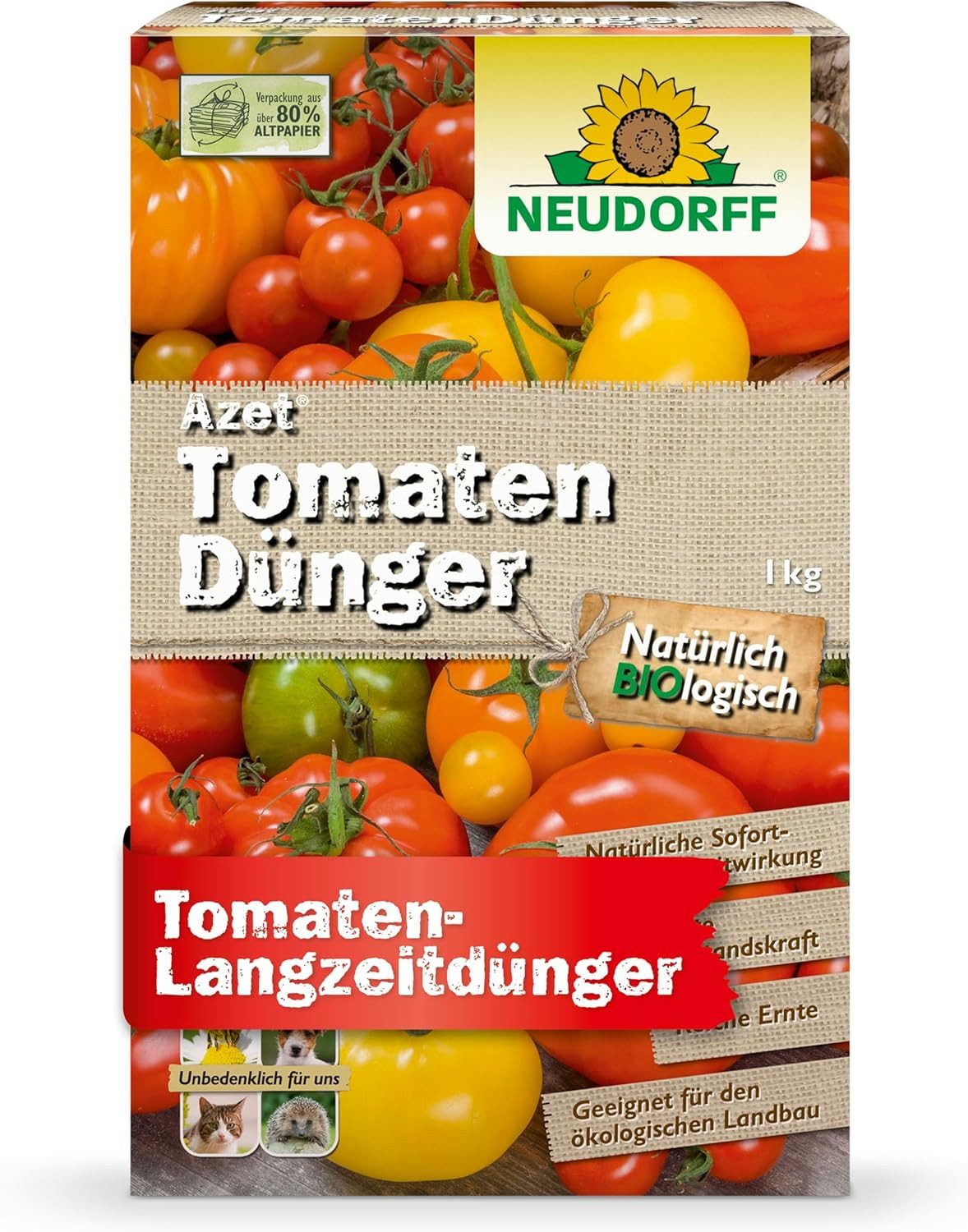 Neudorff Растительное удобрение Azet TomatenDünger 1 kg, 1 kg