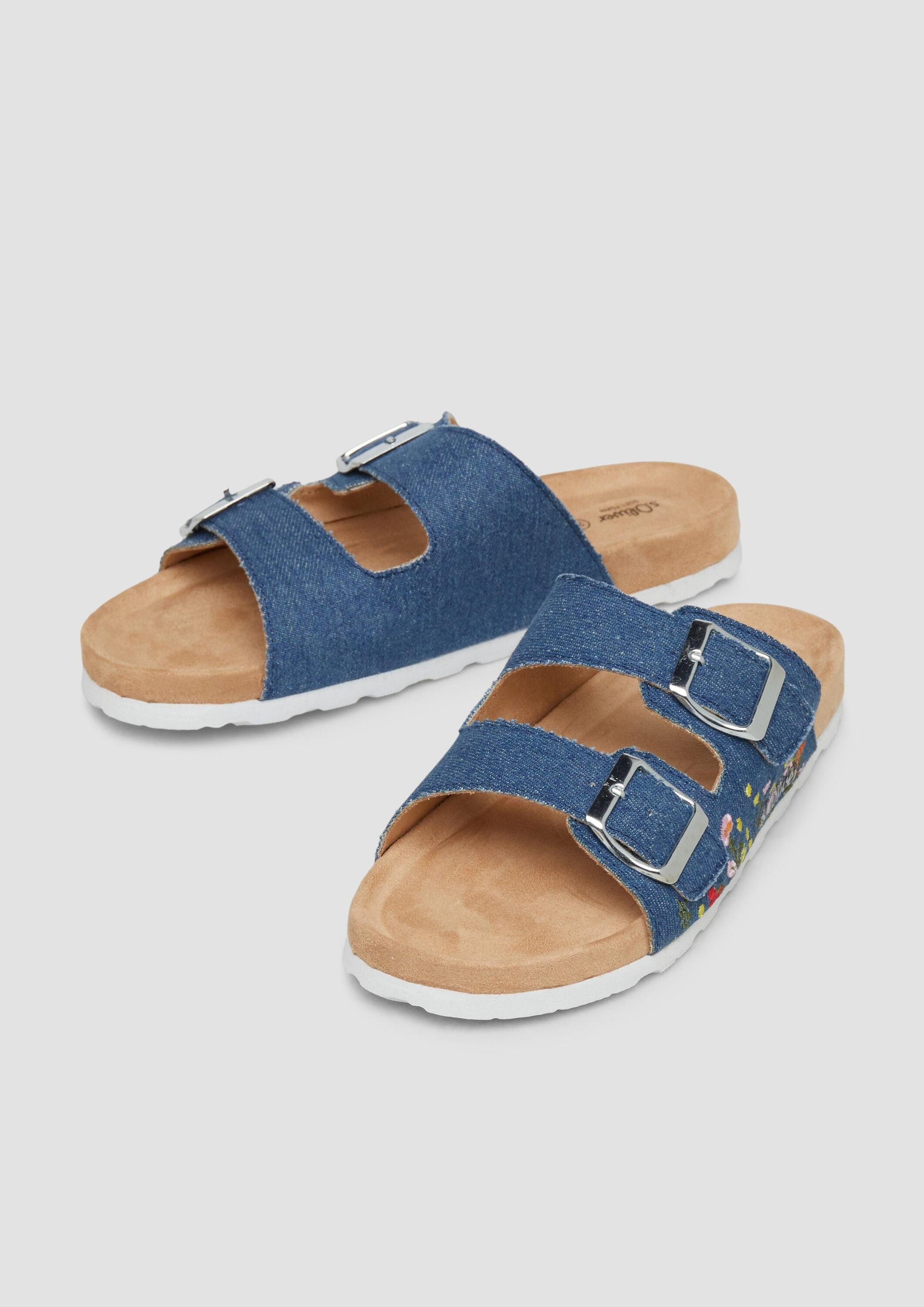 s.Oliver Pantoletten Slipper Pantoletten mit Verschluss-Details