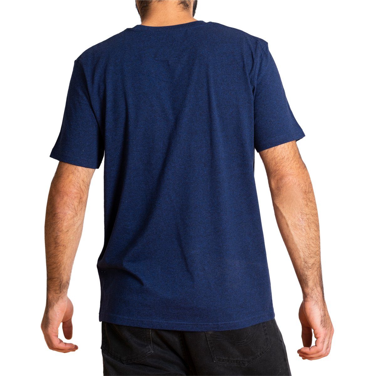 PANASIAM T-Shirt Herren T-Shirt "Basic" dunkelblau fair aus Baumwolle gehandelter Bio