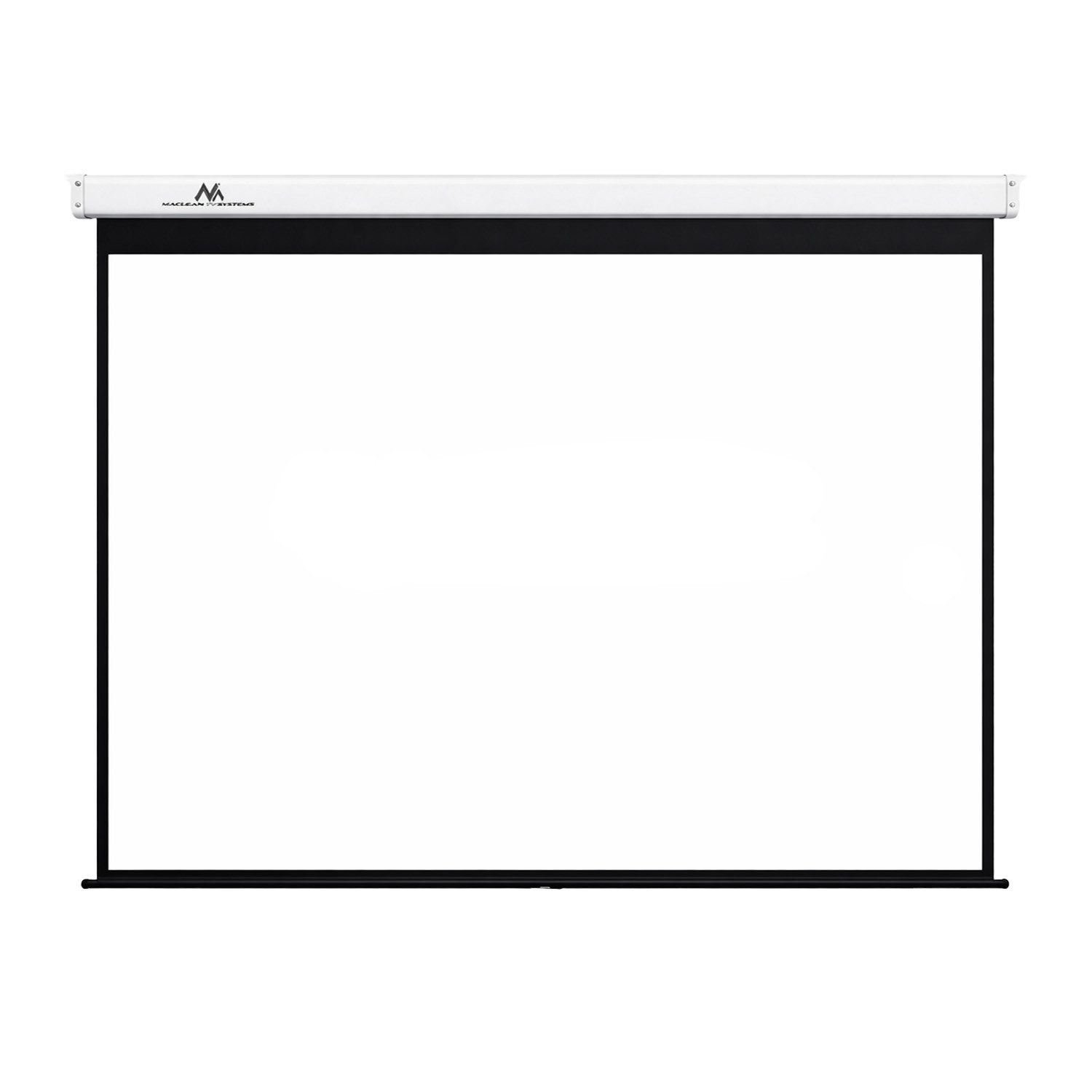 Maclean MC-592 Elektrische Leinwand 100 Zoll (200x150 cm) 4:3 Faltrahmenleinwand (Leinwand für Heimkino, Schule & Konferenzraum)
