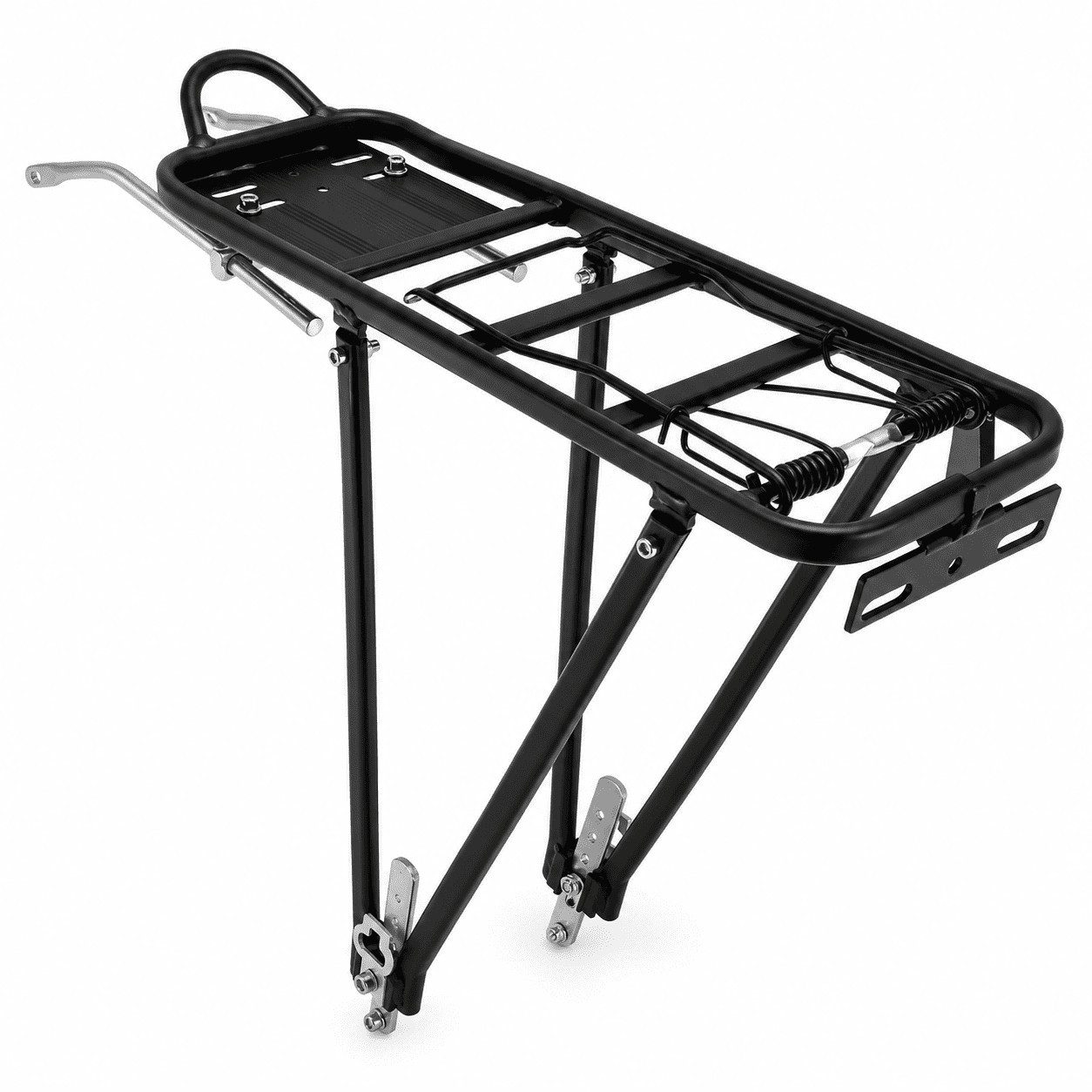 MidGard Fahrrad-Gepäckträger für hinten MTB Heckträger E-Bike Träger belastbar bis max 25 kg, mit Rücklichthalterung, verstellbar für 26 - 28 Zoll Fahrräder