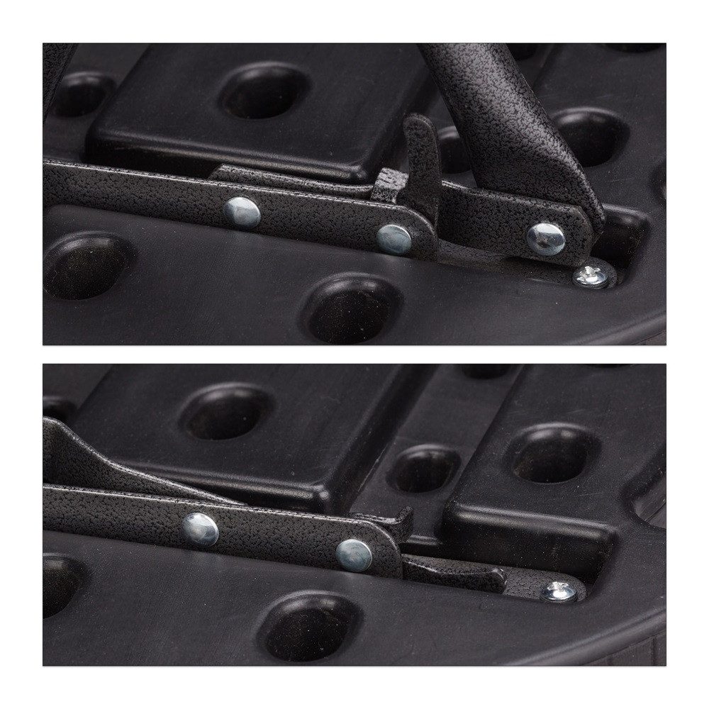 relaxdays Barhocker 2 Barhocker klappbar BASTIAN - schwarz