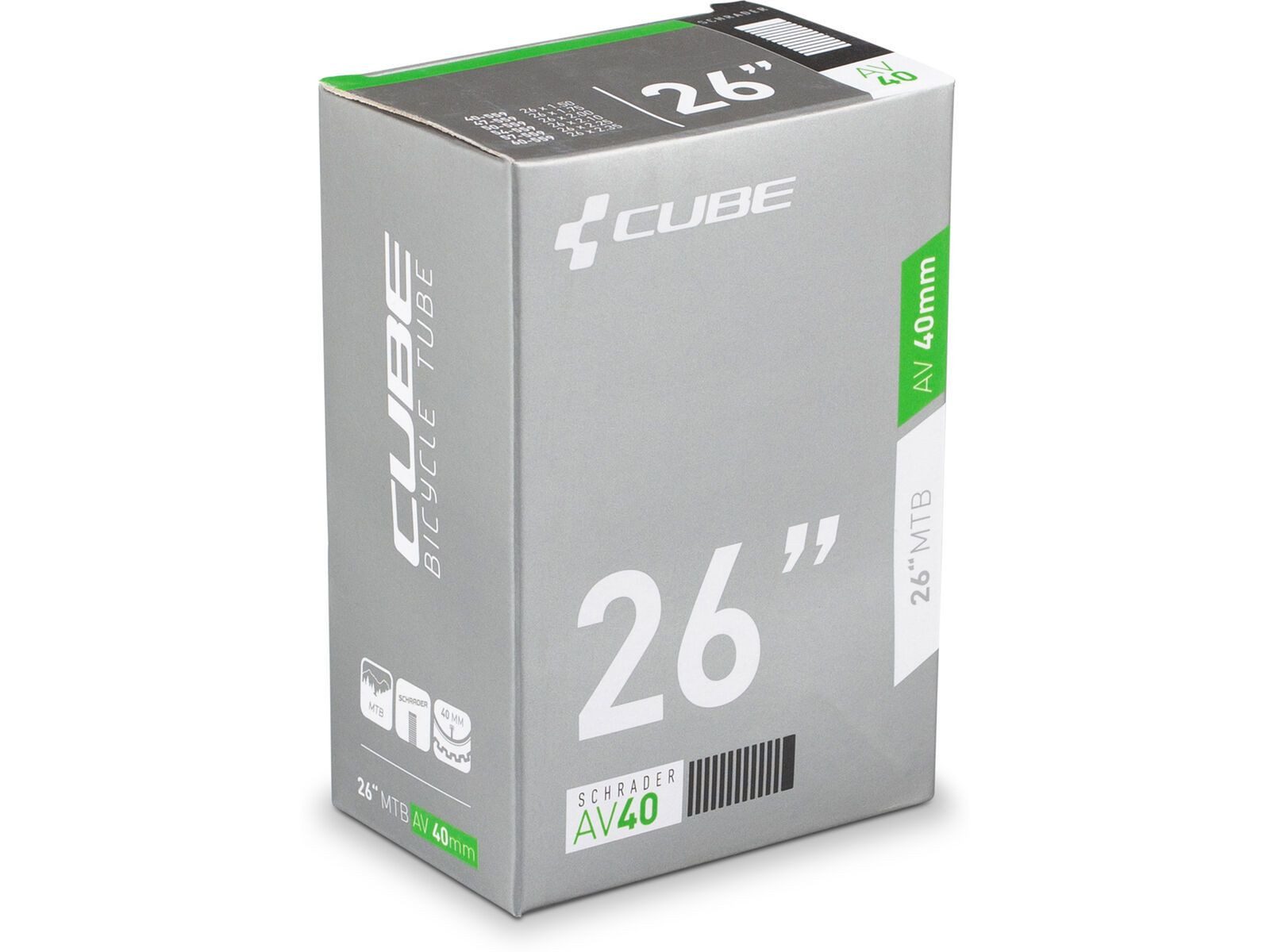 CUBE Fahrradschlauch CUBE Fahrradschlauch 26" MTB AGV 40mm