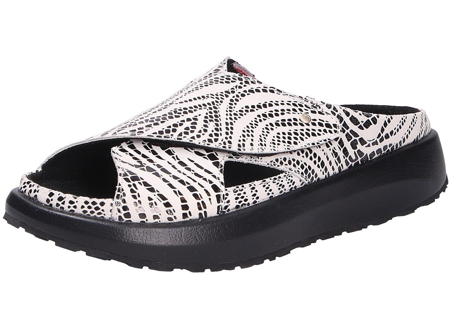 Joya Joya Damen Pantolette ALICANTE W BLACK-WHITE