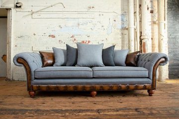 JVmoebel Chesterfield-Sofa, Chesterfield 4 Sitzer Sofa Design Sofa Couch 265 cm