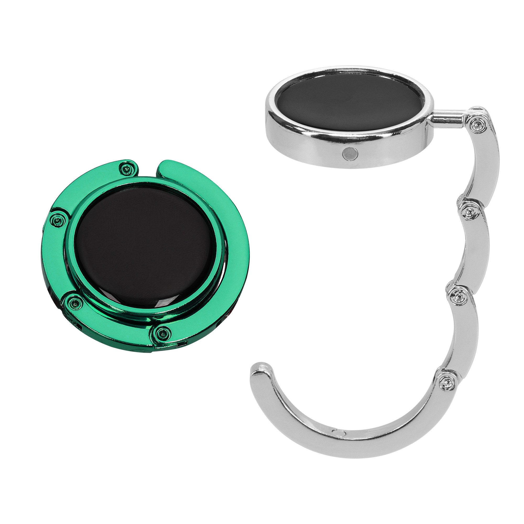 Taschen-Halterung kwmobile Tisch Handtaschenhalter Haken - 2x Faltbare Antirutsch