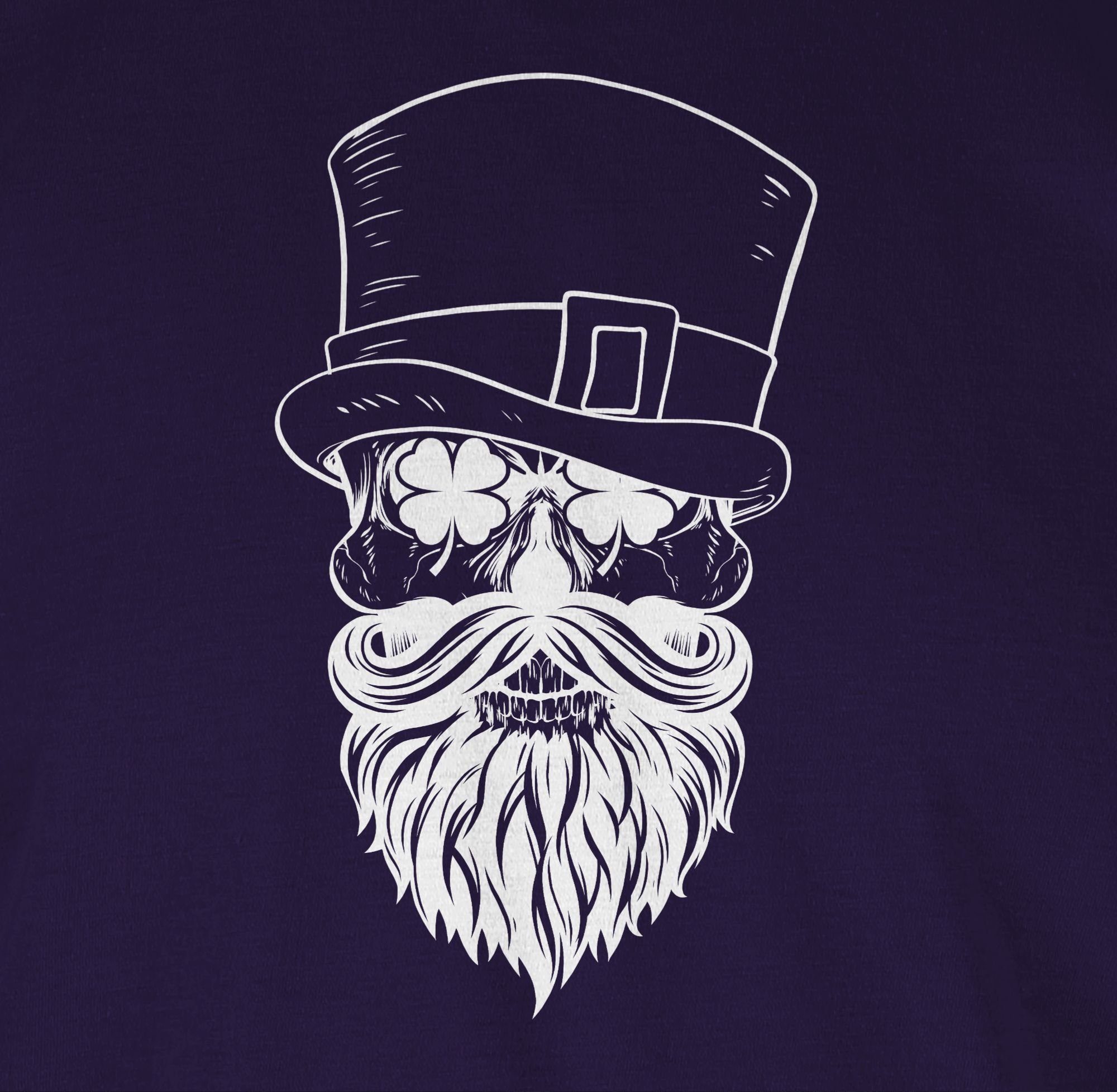 Shirtracer T-Shirt Irish Totenkopf St. Patricks Day