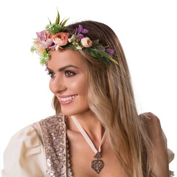 dressforfun Haarband Blumenkranz Alpenglühen