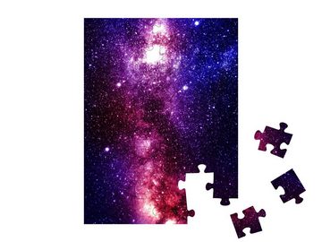 puzzleYOU Puzzle Farbenfrohe Galaxie irgendwo im tiefen Weltraum, 48 Puzzleteile, puzzleYOU-Kollektionen Weltraum, Universum