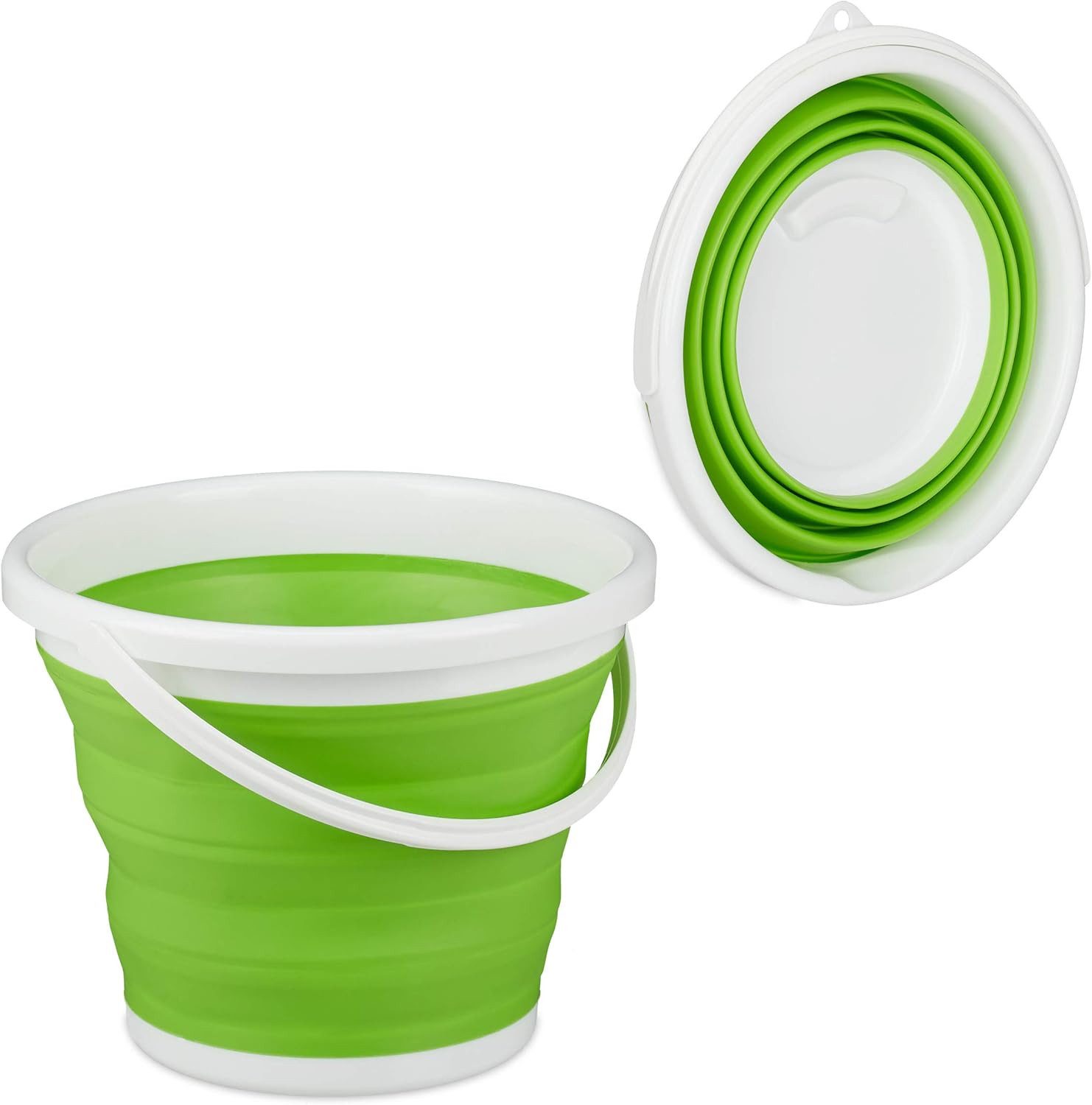 genialo Falteimer Faltbarer Platzspar-Eimer Easy 10 Liter Fassungsvermögen