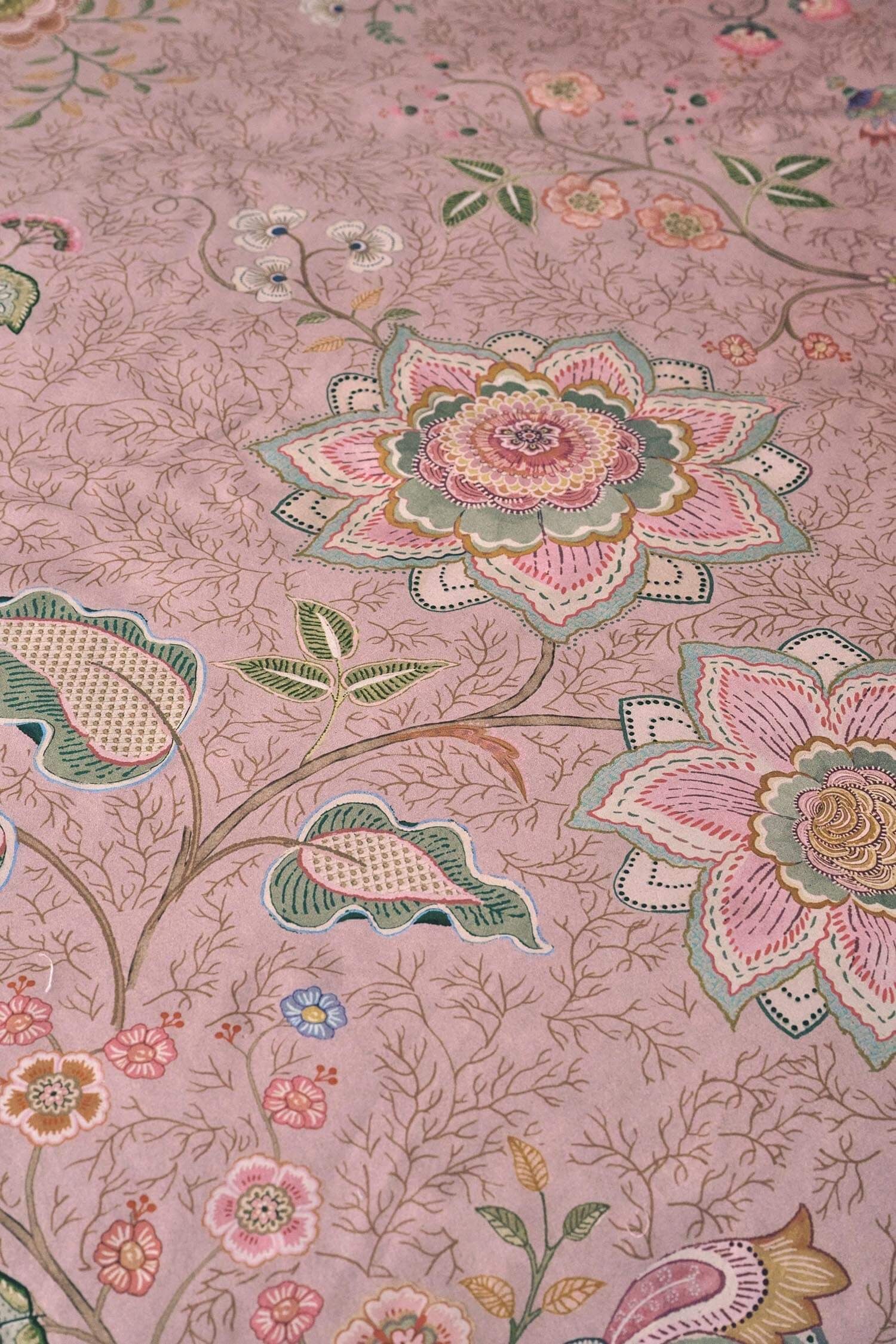PiP Studio Bettwäsche PIP Studio Perkal Bettwäsche 135x200 Mumbai Morning Pink Wende Ranken, Perkal, 2 teilig, fein gewebter 100% Baumwollperkal – Bild 4 von 5