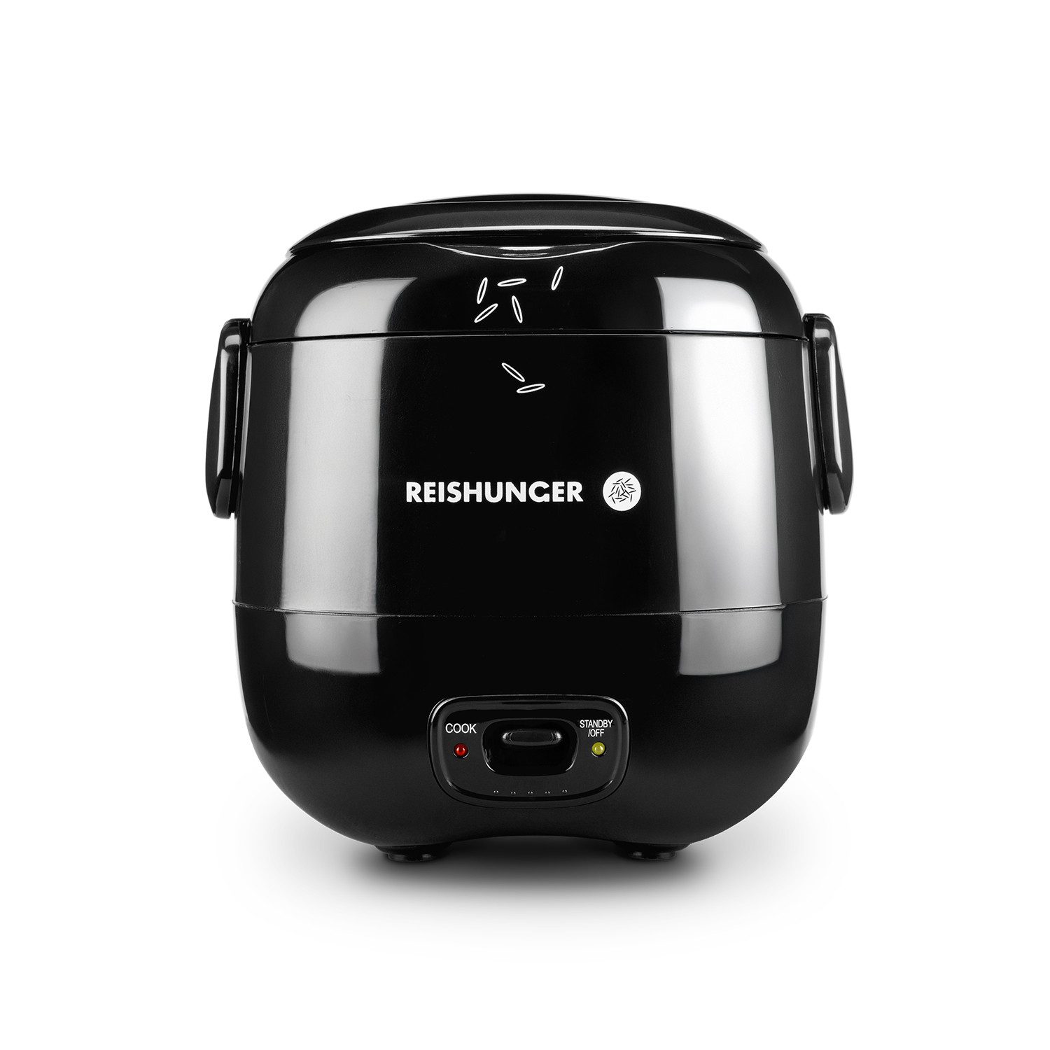 Reishunger Reiskocher Mini – 0,3 L– Keramikbeschichtung – 2 Portionen – in 4 Farben, 120 W, Handliche Größe für kleine Haushalte und unterwegs
