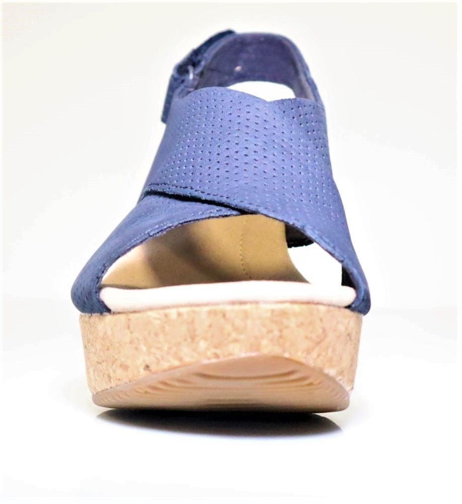 Clarks Clarks Damen Slingback Sandalen, Blau, 41 EU Sandale