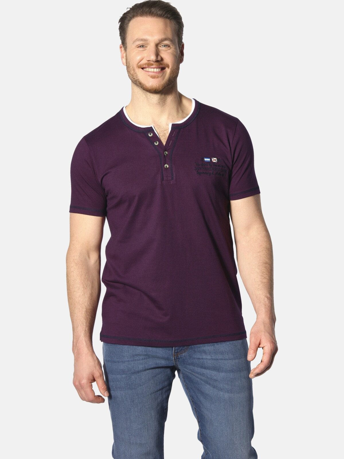 Jan Vanderstorm T-Shirt HAFTOR mit modischen günstig online kaufen