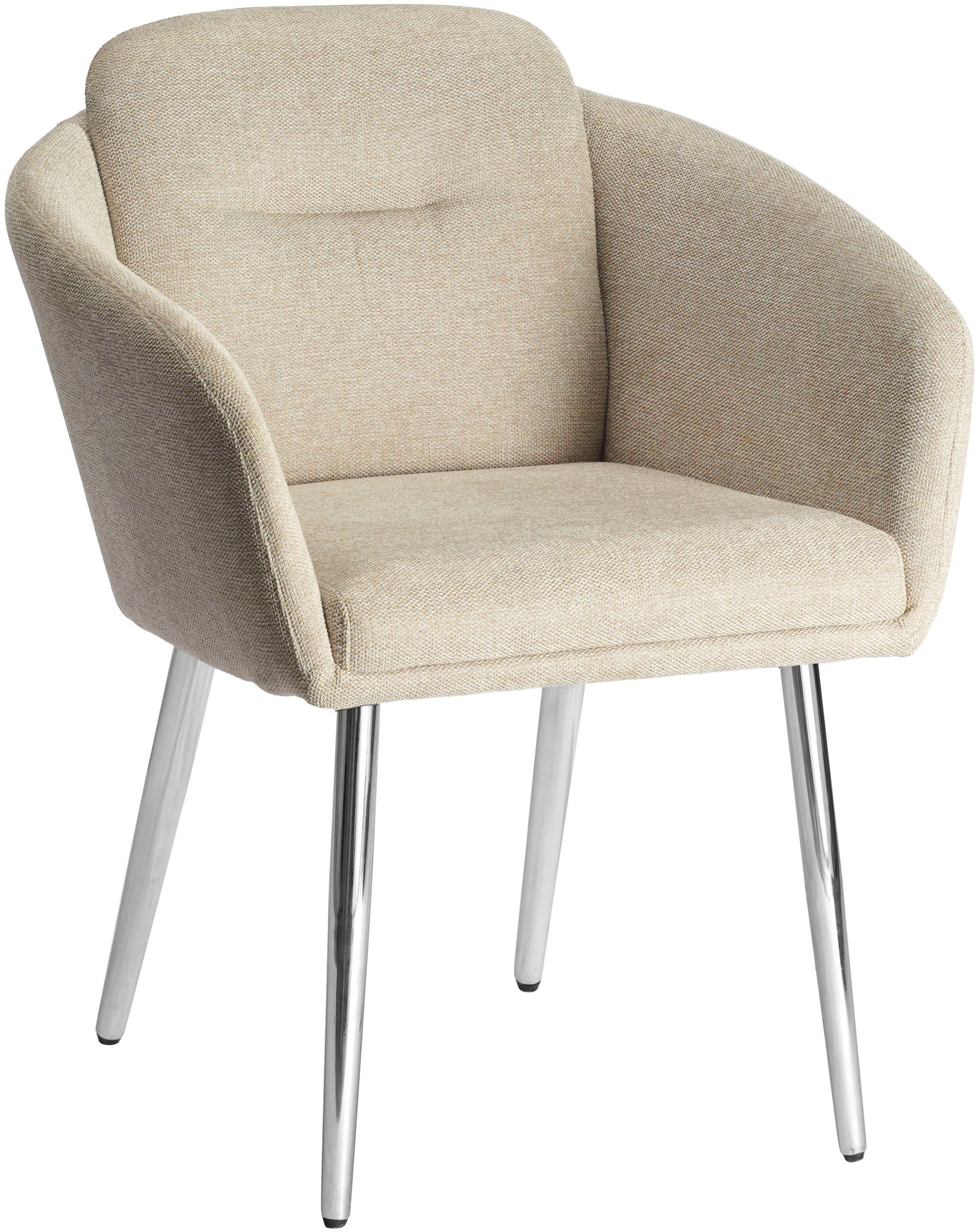 LeGer Home by Lena Gercke Esszimmerstuhl Fleur (Set, 2 St), Strukturstoff, ergonomisches Design, gesteppte Rückenlehne