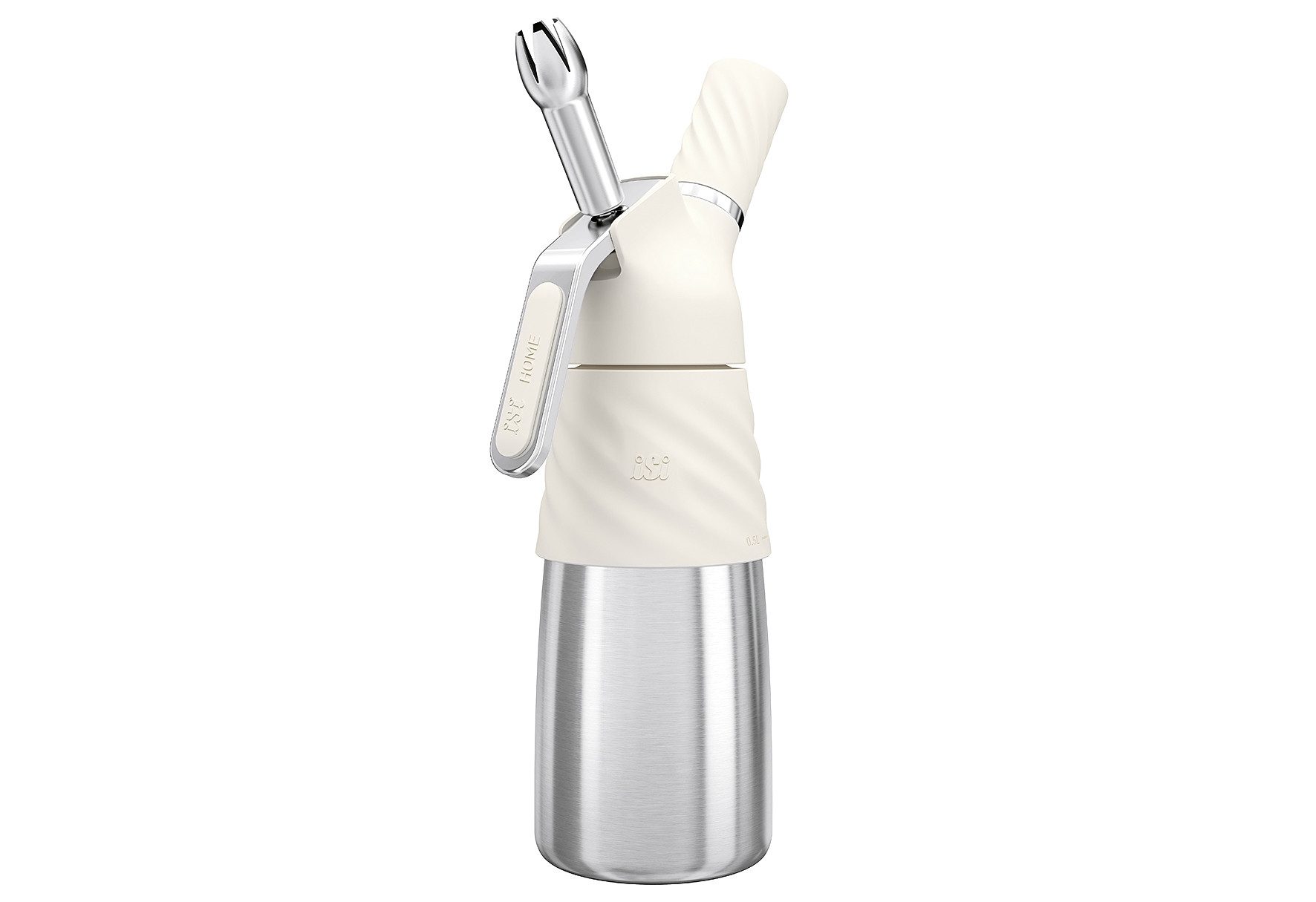 iSi Sahnesyphon Creative Whip Premium Sahnespender, 0,5 L, Edelstahl, Geeignet für kalte Anwendungen