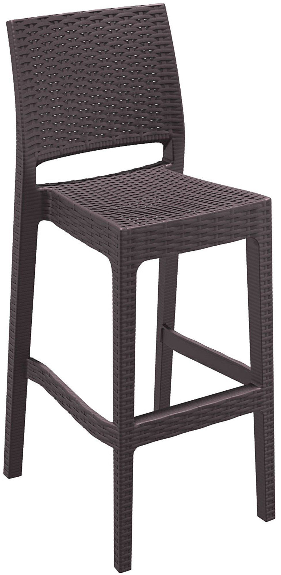 CLP Barhocker Jamaica, Polyrattan, UV-beständig, wetterfest günstig online kaufen