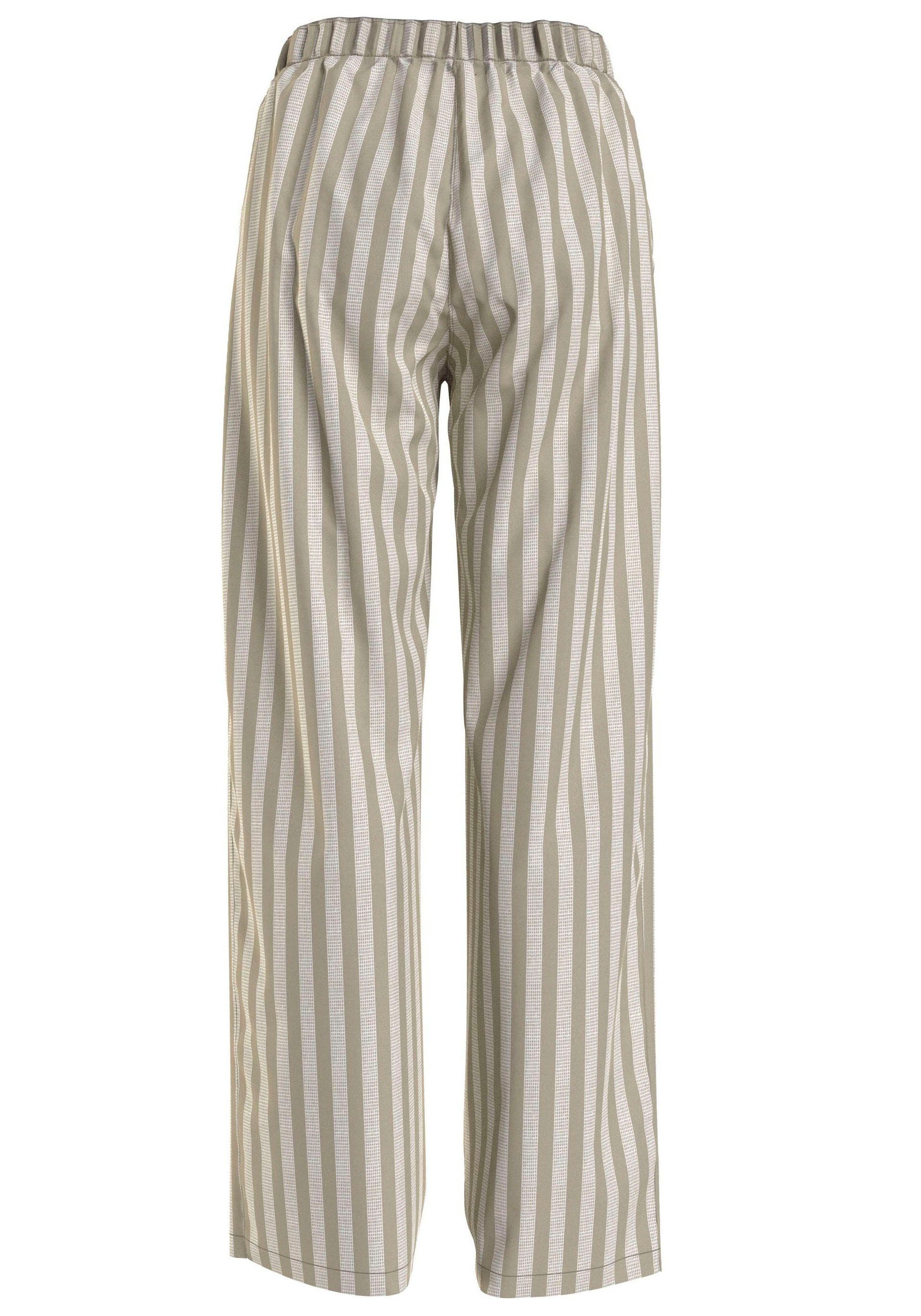 Klein PANT gestreift Pyjamahose mit elastischem grün Calvin Bund Underwear SLEEP