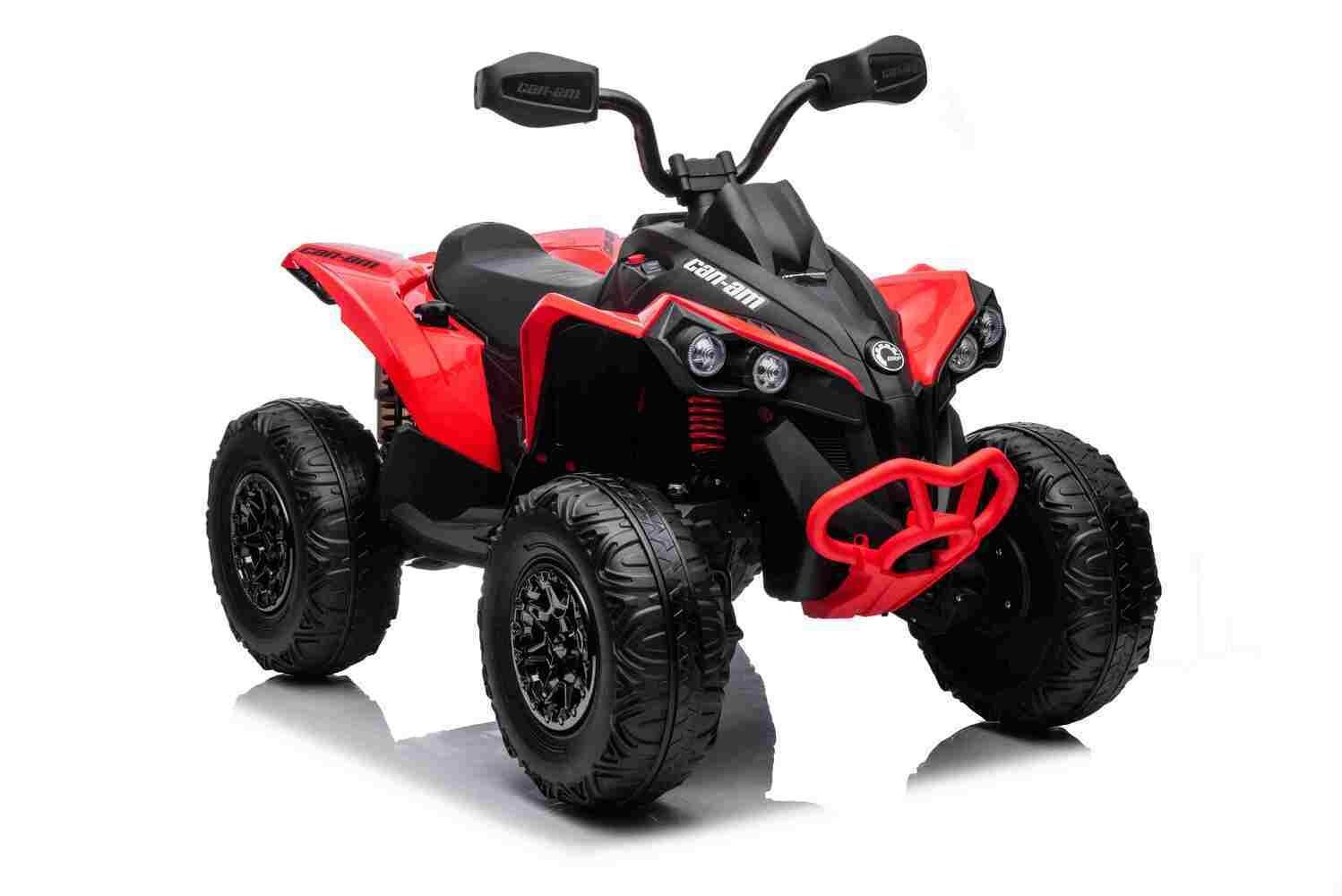 BoGi Elektro-Kinderquad Can-am ATV Quad Kinderfahrzeug Elektrofahrzeug Elektroquad 4x4 Antrieb Rot