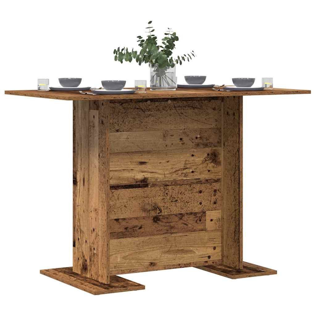 vidaXL Esstisch Esstisch 110 x 60 x 75 cm Holzwerkstoff Altholz Rechtwinklig (1-St)