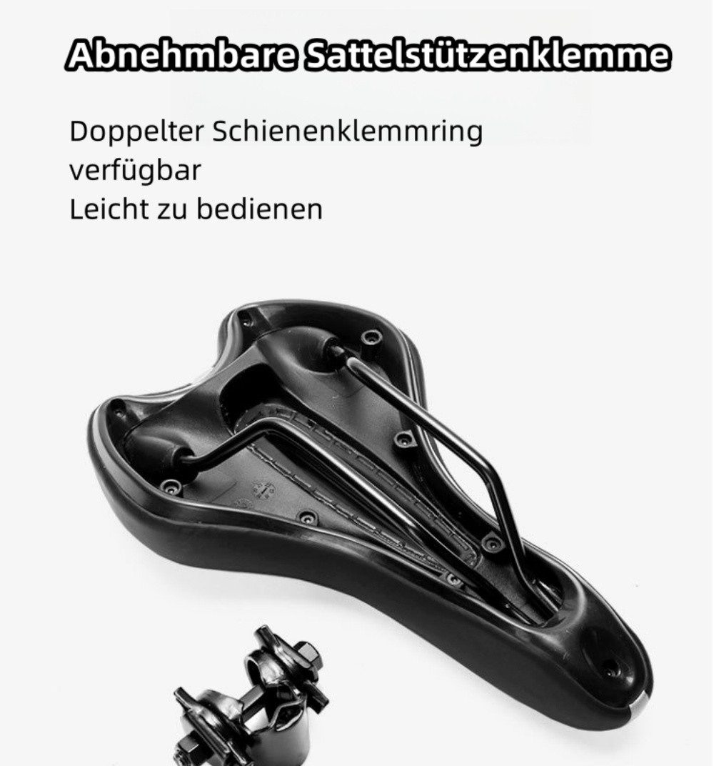 YVMOOEC Fahrradsattel Silikongel Fahrradsattel für Straßen Geländefahrten inkl. Werkzeug (Rennradkissen Silikon Mountainbike-Sattel), Mit Schraubenschlüssel + Sechskant