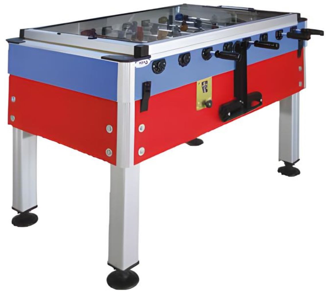 Kickertisch Robuster Tischkicker mit ergonomischen Griffen und Spielspaß