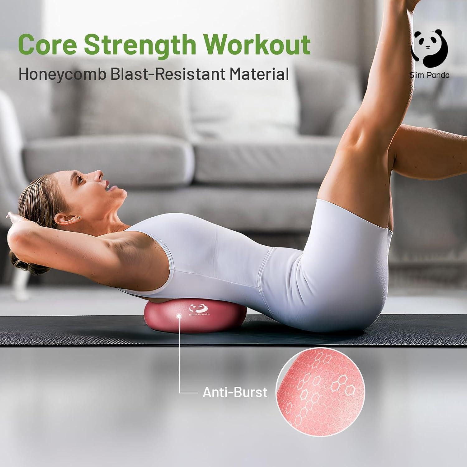 LuxusKollektion Gymnastikball Gymnastikball Klein 23cm 25cm Pilates Yoga Aufblasbar Pink+Pump