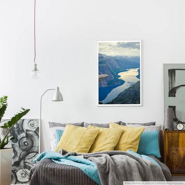 Sinus Art Poster Landschaftsfotografie 60x90cm Poster Beeindruckender Odda Fjord Norwegen