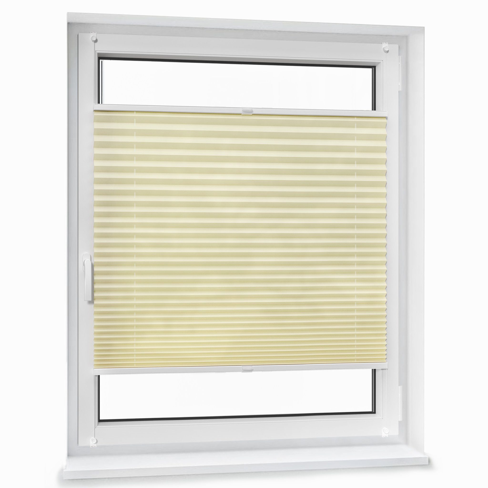 jalousiescout Plissee Pure Plissee Basic, 60 x 110 cm, creme, halbtranspare günstig online kaufen