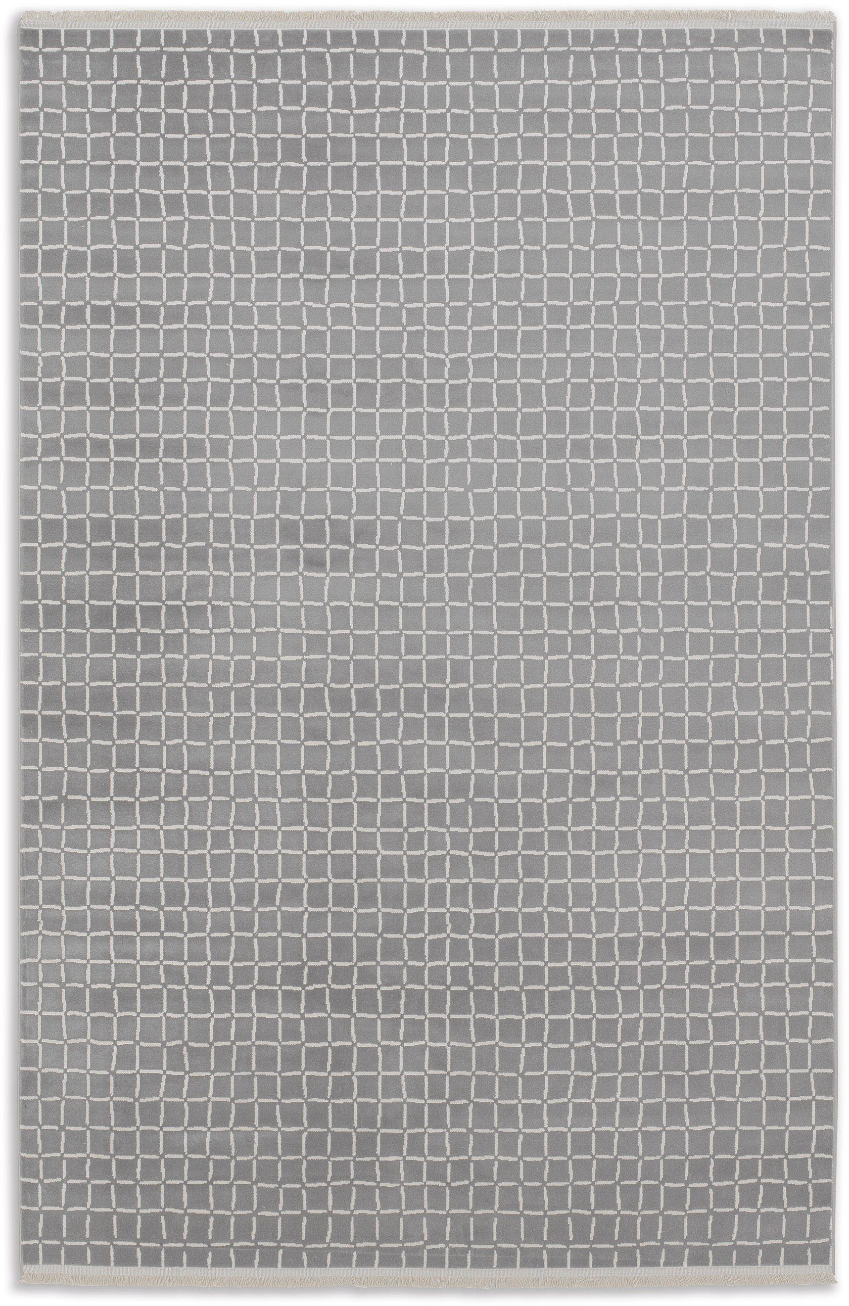 SCHÖNER WOHNEN-Kollektion Teppich Magic 6104, rechteckig, Höhe: 7 mm, Hoch Tief Struktur, mit Viskose, weich und glänzend