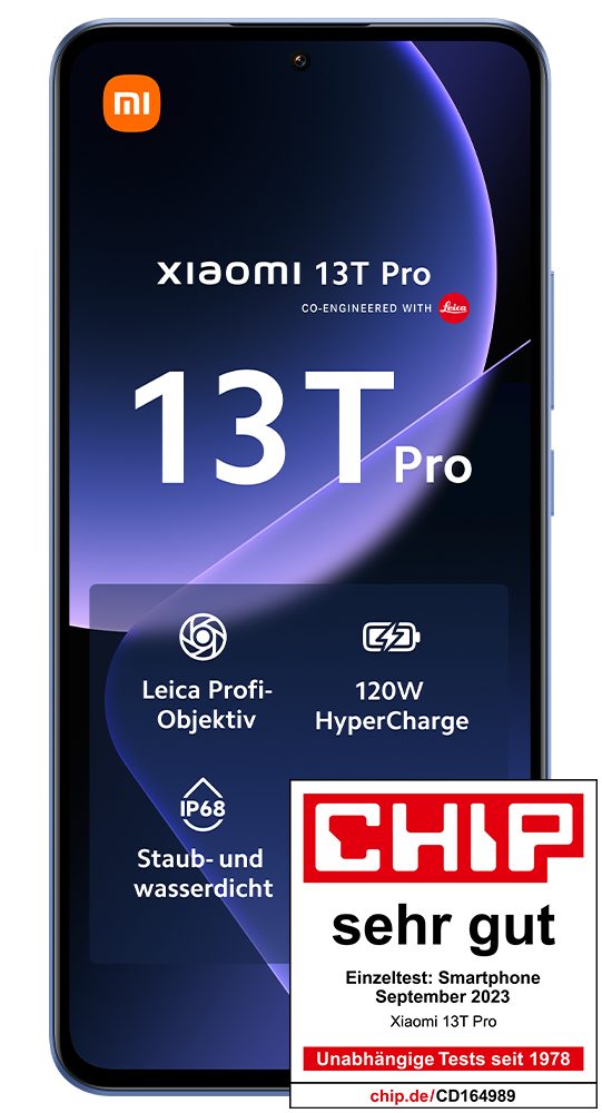 Xiaomi 13T Pro Brillantes AMOLED Display Smartphone (256 GB Speicherplatz)