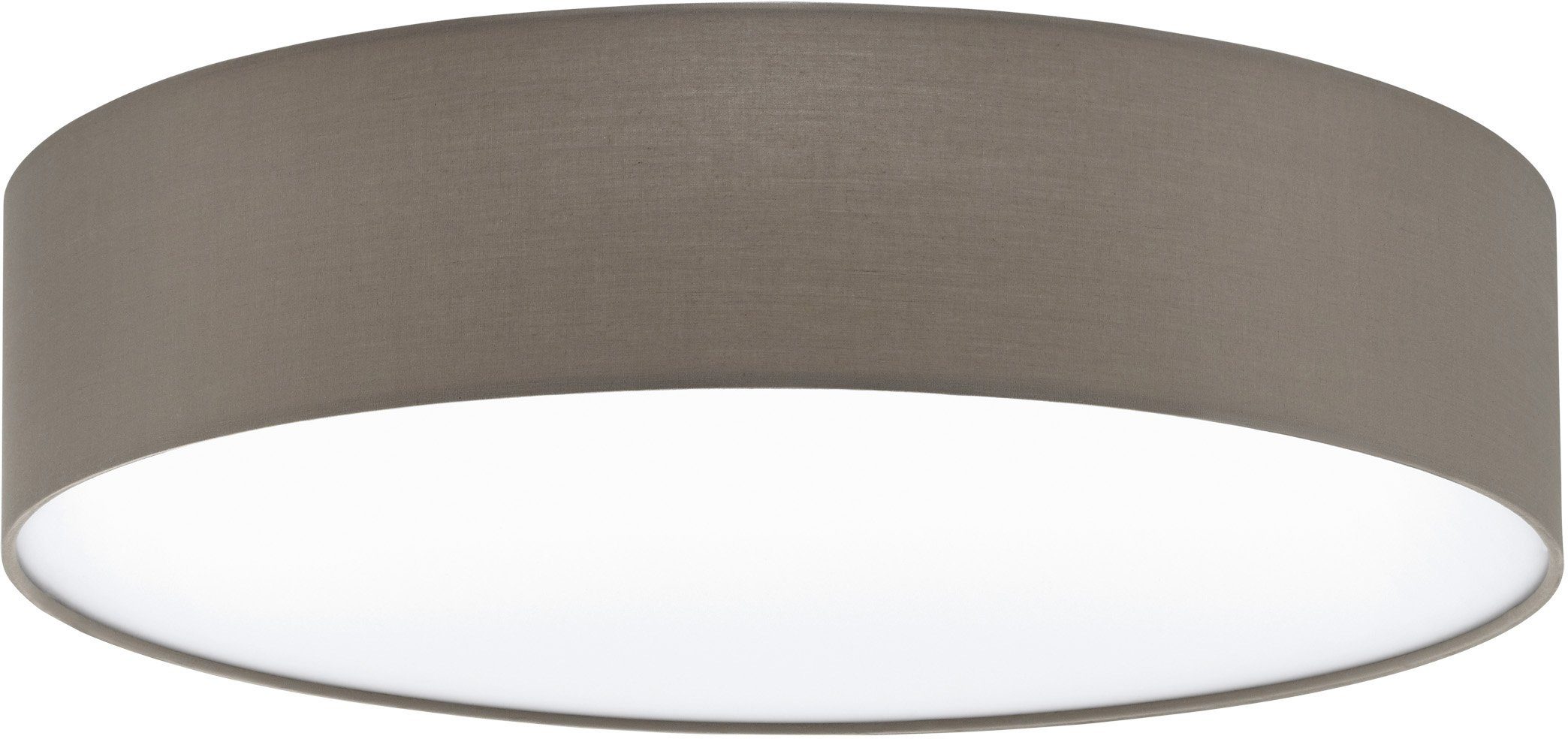 EGLO Deckenleuchte PASTERI, ohne Leuchtmittel, Leuchtmittel wechselbar, Deckenleuchte aus Textil und Kunststoff, Flurlampe Decke, E27, Ø 57 cm