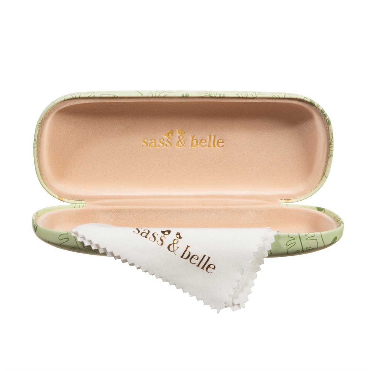 Sass & Belle Brillenetui Faultier 2 - Grau, Hartschale, ca. 16 x 6 x 3,5 cm