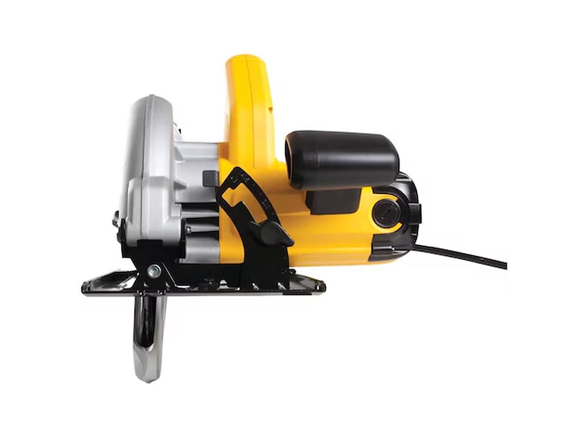 DeWalt Handkreissäge 65 mm 1350 Watt, Einzelgerät / kein Set, Netzbetriebene Handkreissäge mit Zubehör, ohne Transportkoffer