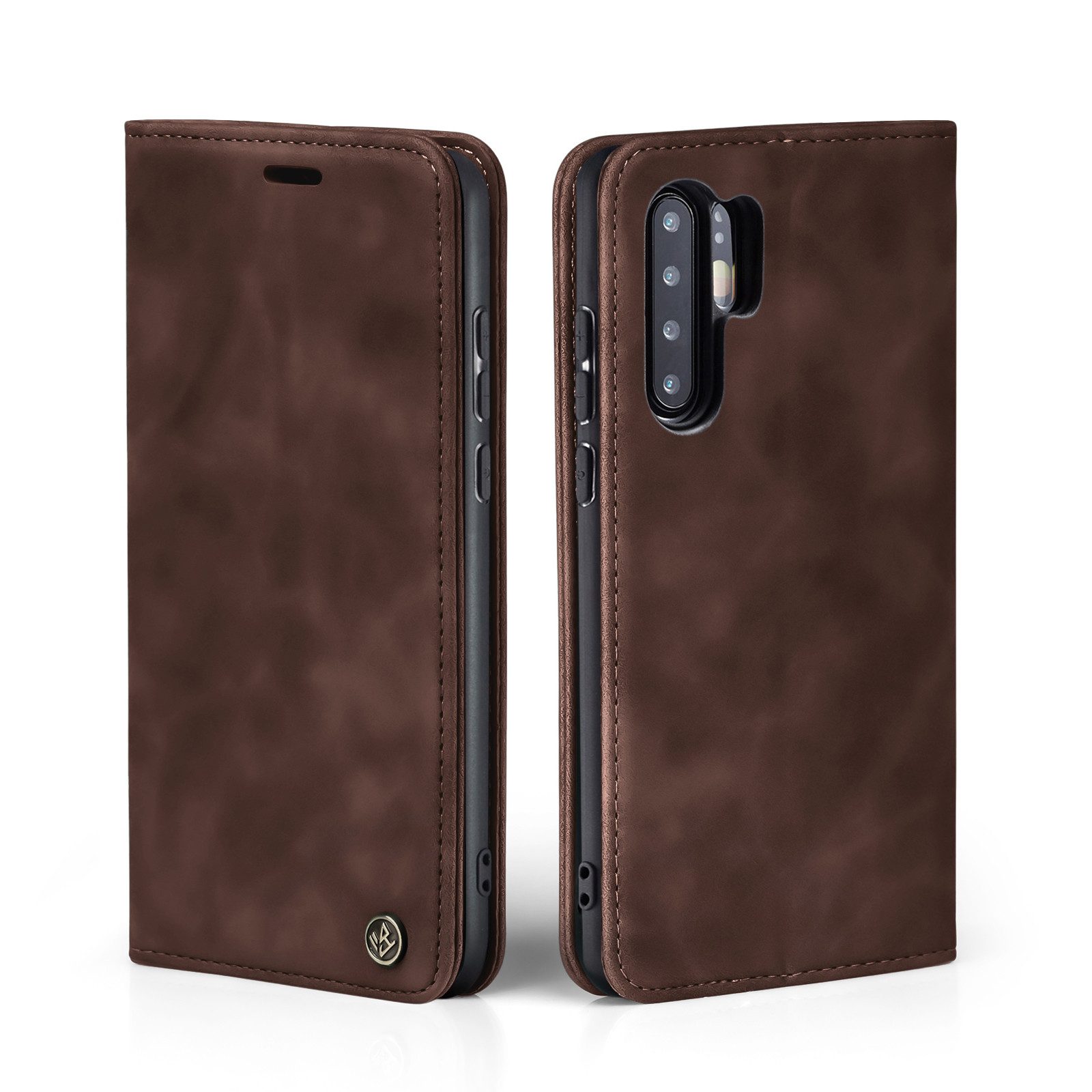Tec-Expert Handyhülle Tasche Hülle für Huawei P30 6.1 Zoll, 6.1, Cover Klapphülle Case mit Kartenfach Fliphülle aufstellbar