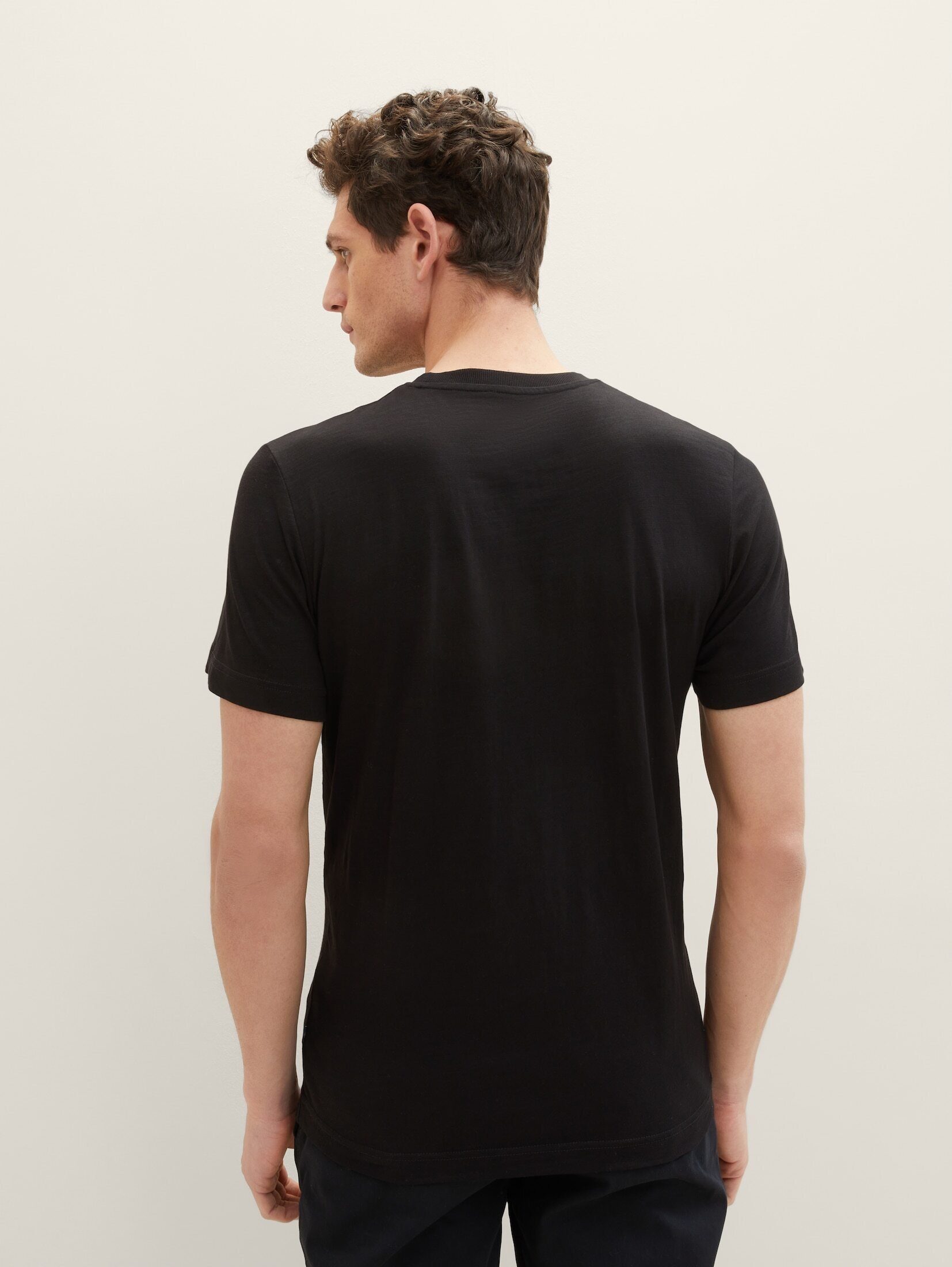 TOM TAILOR T-Shirt T-Shirt mit Black Print