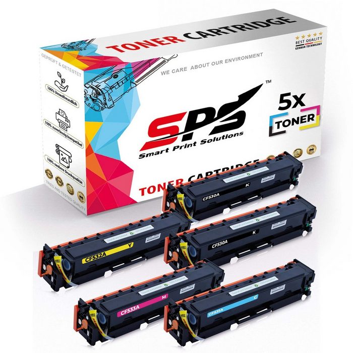 SPS Tonerkartusche 5x Multipack Set Kompatibel für HP Color Laserjet (5er Pack 5x Toner)