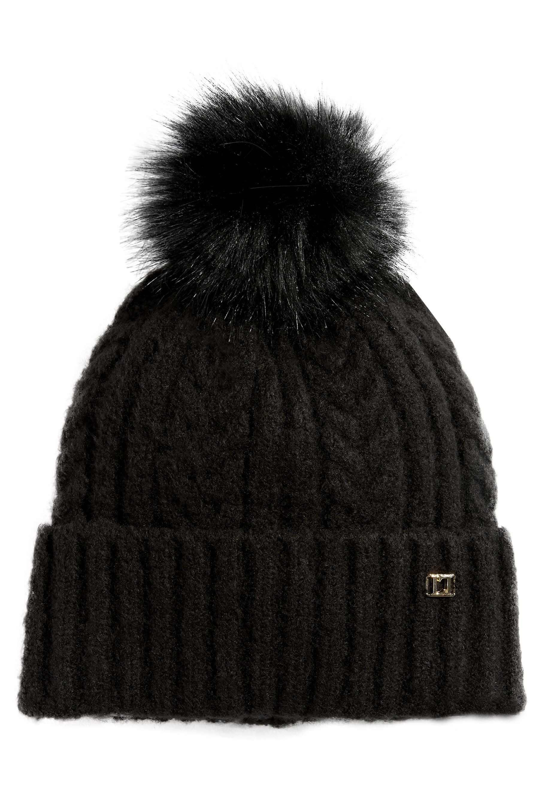 Bommelmütze Lipsy Bommelmütze mit Zopfmuster