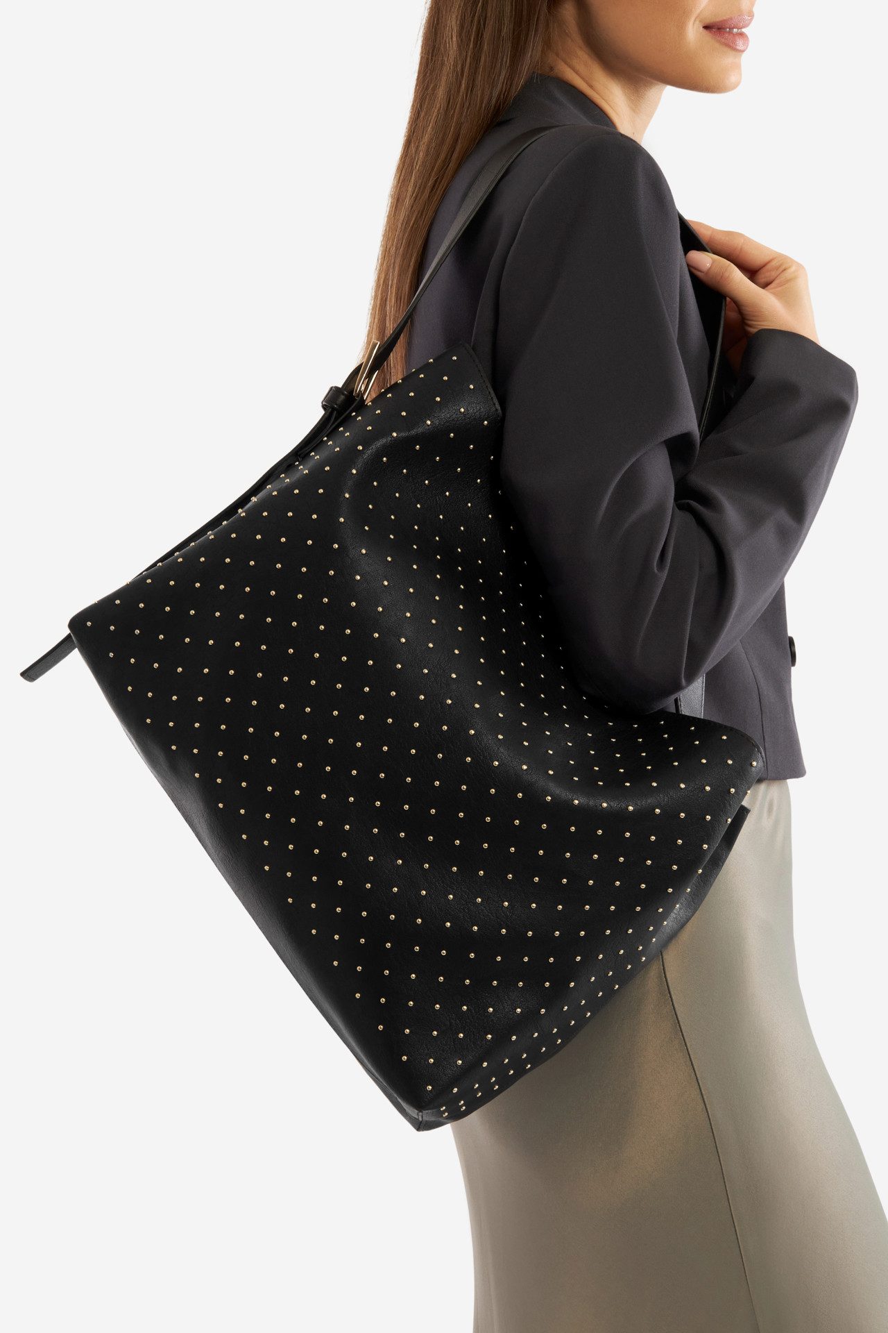 Handtasche Jenny Fairy Große Tasche JFR-K-014-06 Schwarz