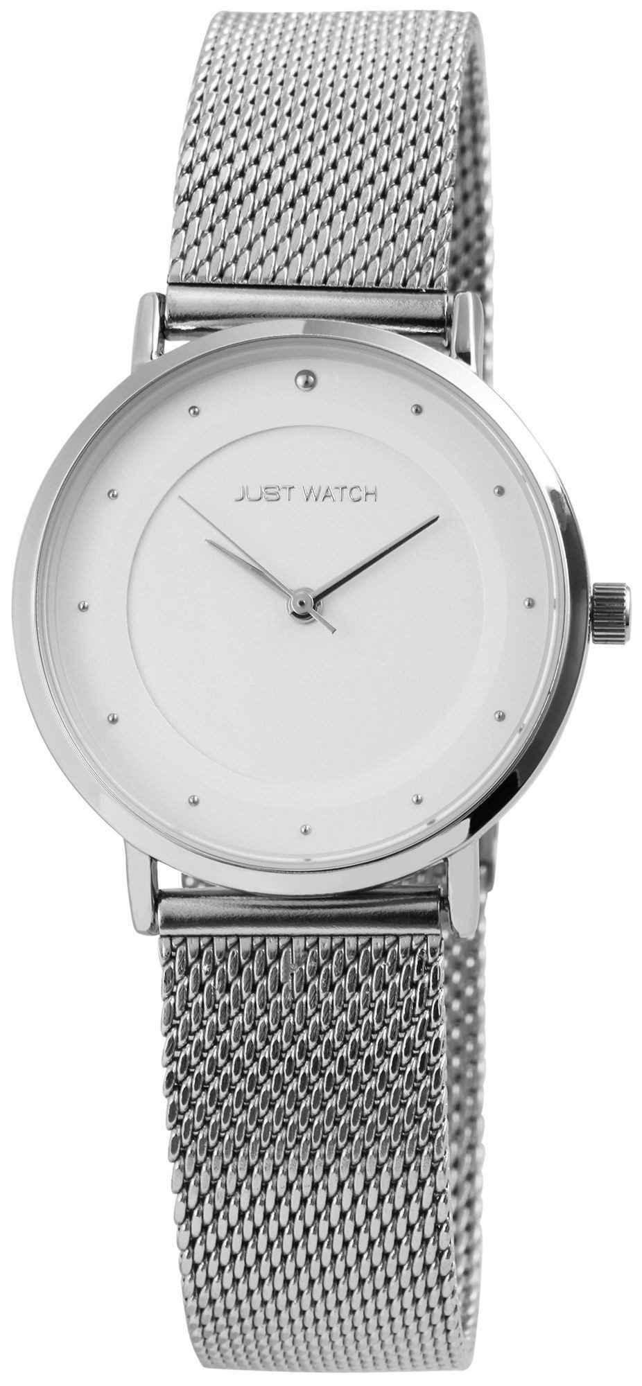 JUST WATCH Quarzuhr Virginia mit Milaneseband, 3 ATM, Mineralglas