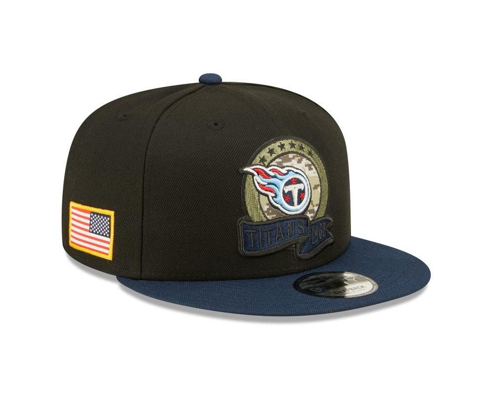 New NFL Cap Era New TENNESSEE 9FIFTY Snapback Service TITANS Era Salute Cap Snapback to 2022 Game