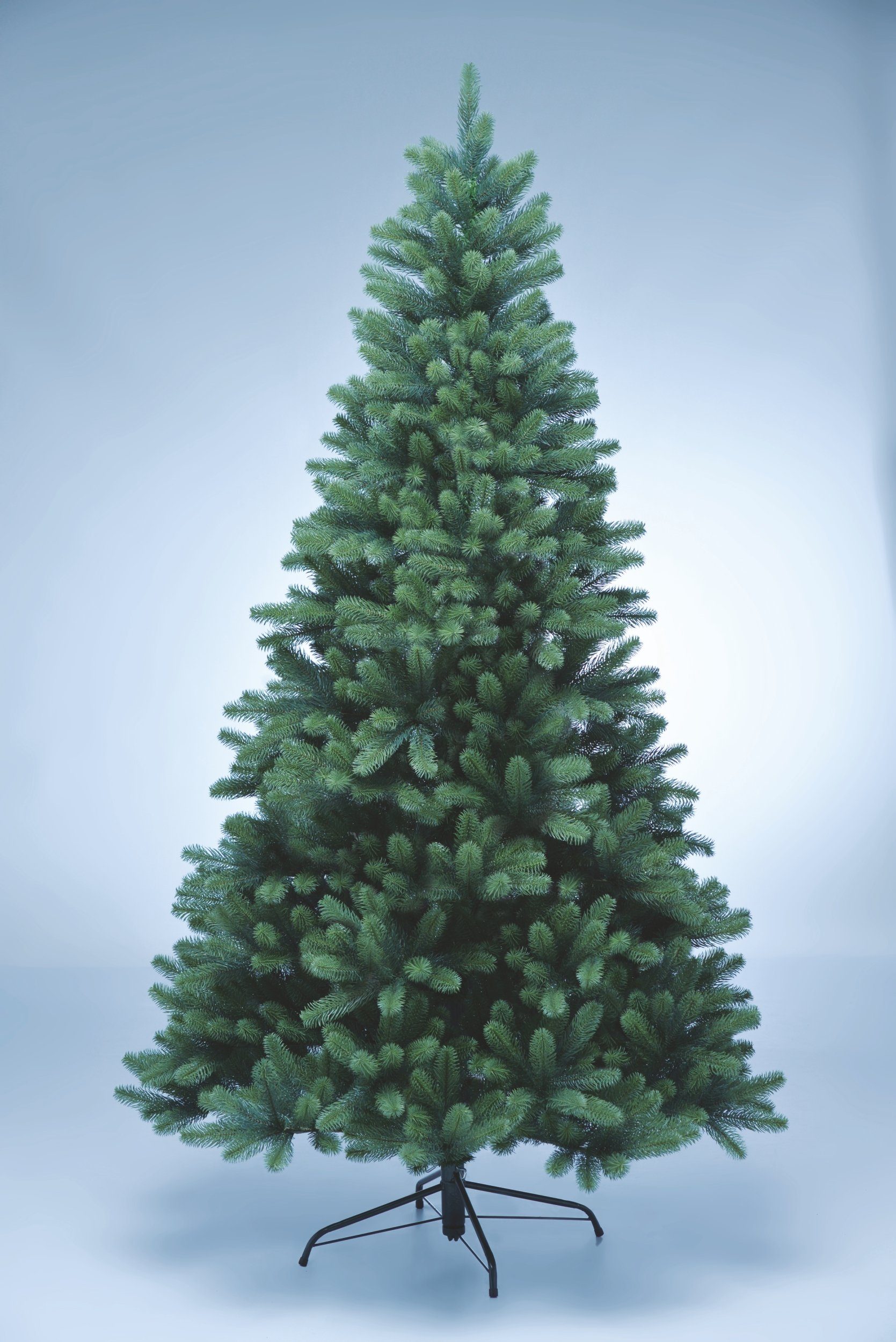 SCHAUMEX Künstlicher Weihnachtsbaum Premium Spritzguss Tanne Höhe 210 cm, Nordmanntanne, Hohe Qualität