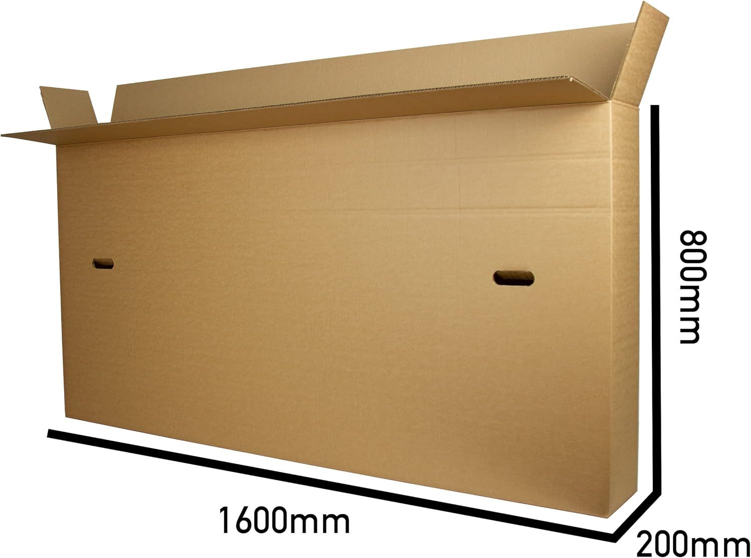 Paket.ag Versandkarton Fahrradkarton 1600x200x800 mm– Robuster Karton inkl. Packband