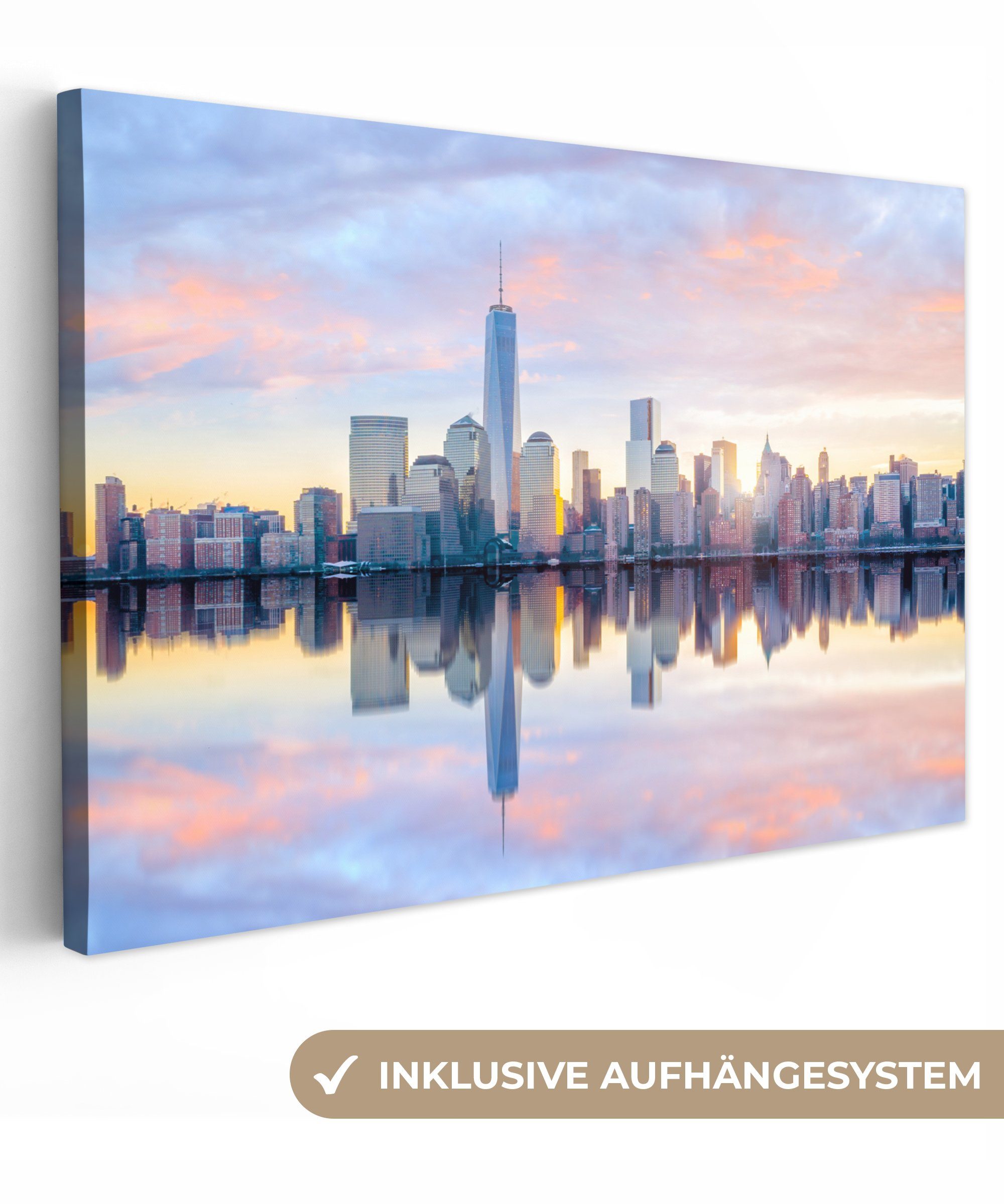 OneMillionCanvasses® Leinwandbild New York - Wasser günstig online kaufen
