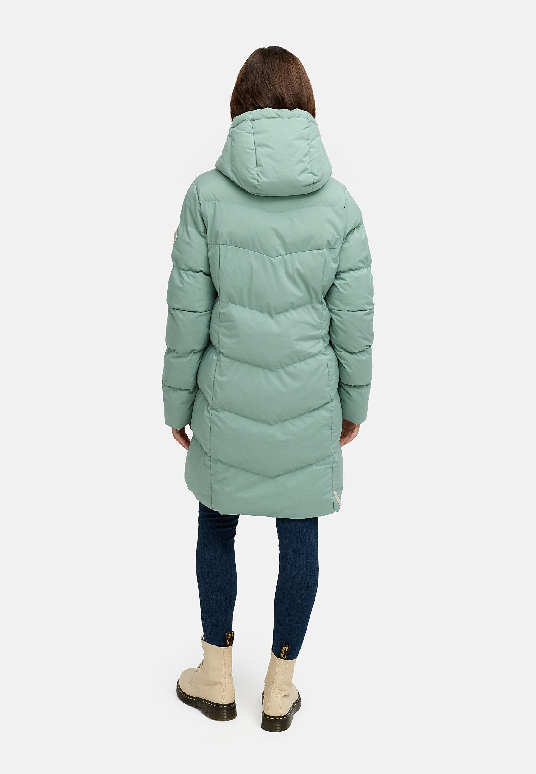 Ragwear Wintermantel Pavla Soft YOUMODO Wasserdichter Steppmantel mit Fleecekragen