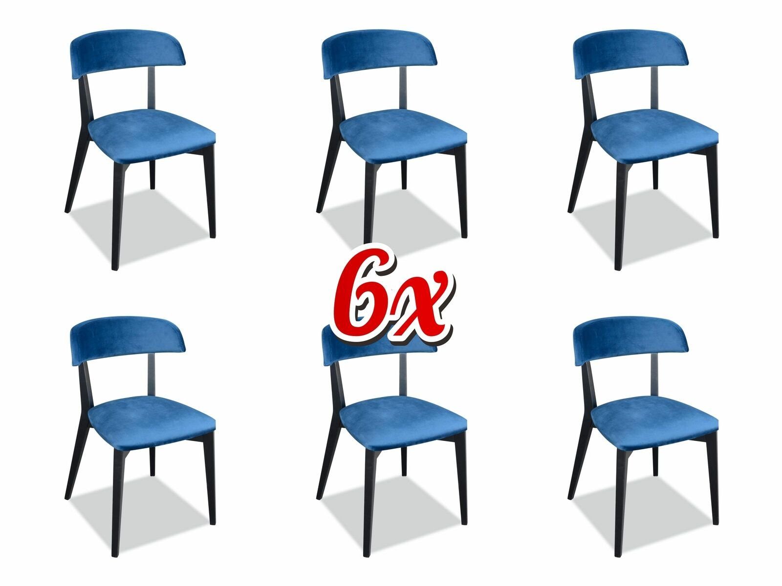 Garnitur 6x Stühle Komplett Set Lehnstuhl St) (6 JVmoebel Stuhl Design