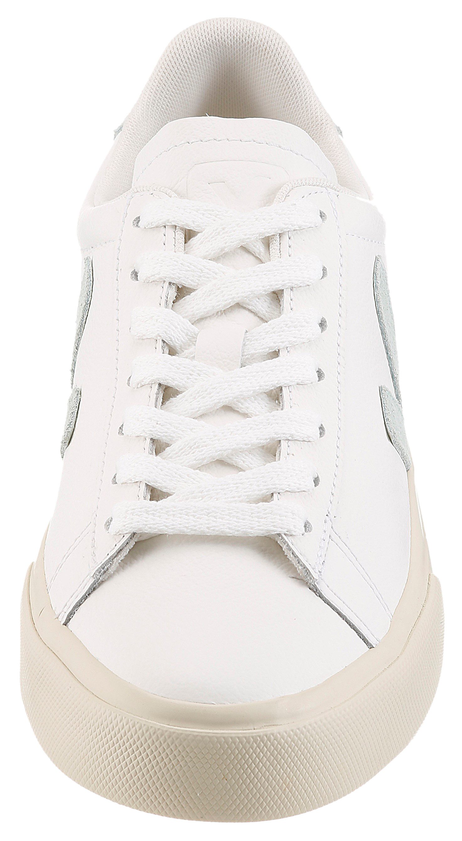 VEJA Campo Sneaker Freizeitschuh, Halbschuh, Schnürer mit pastellfarbenem Kontrastbesatz